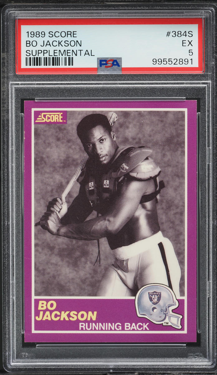 1989 Score Supplemental Bo Jackson #384S PSA 5 EX