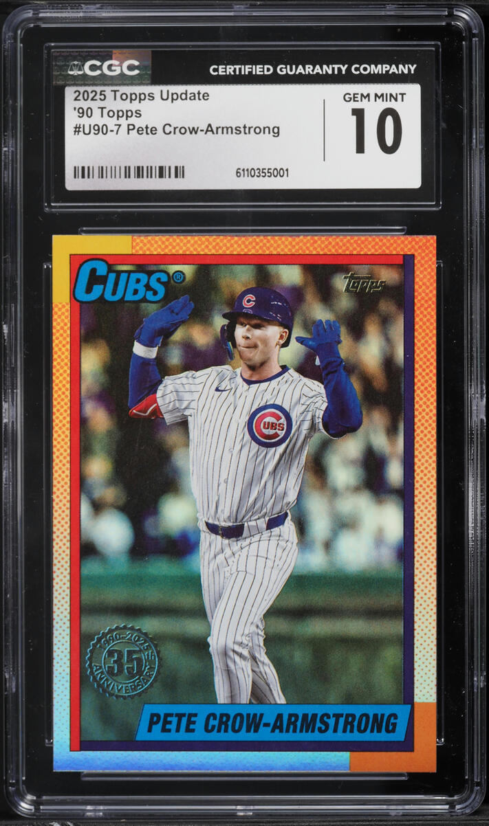 2025 Topps Update '90 Pete Crow-Armstrong #U90-7 CGC 10 GEM MINT