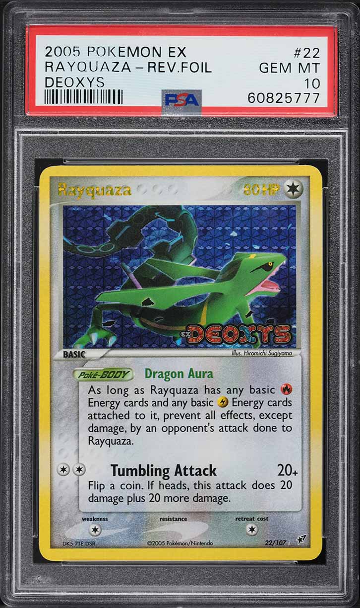 2005 Pokemon EX Deoxys Reverse Holo Rayquaza #22 PSA 10 GEM MINT