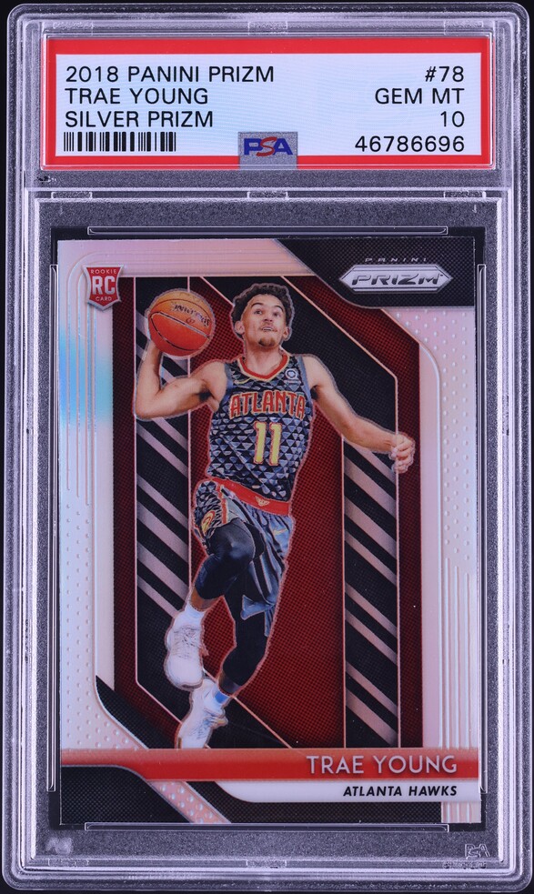2019 Optic Prizm NBA Trey Young PSA 10 TRAE YOUNG PSA 10 PURPLE