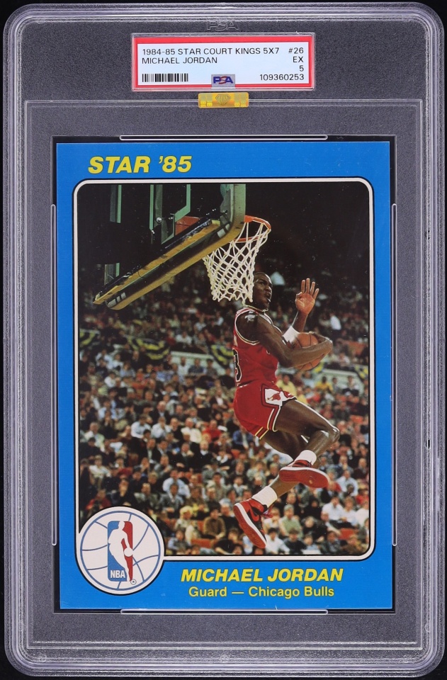1984 Star Court Kings 5X7 Michael Jordan ROOKIE #26 MBA PSA 5 EX