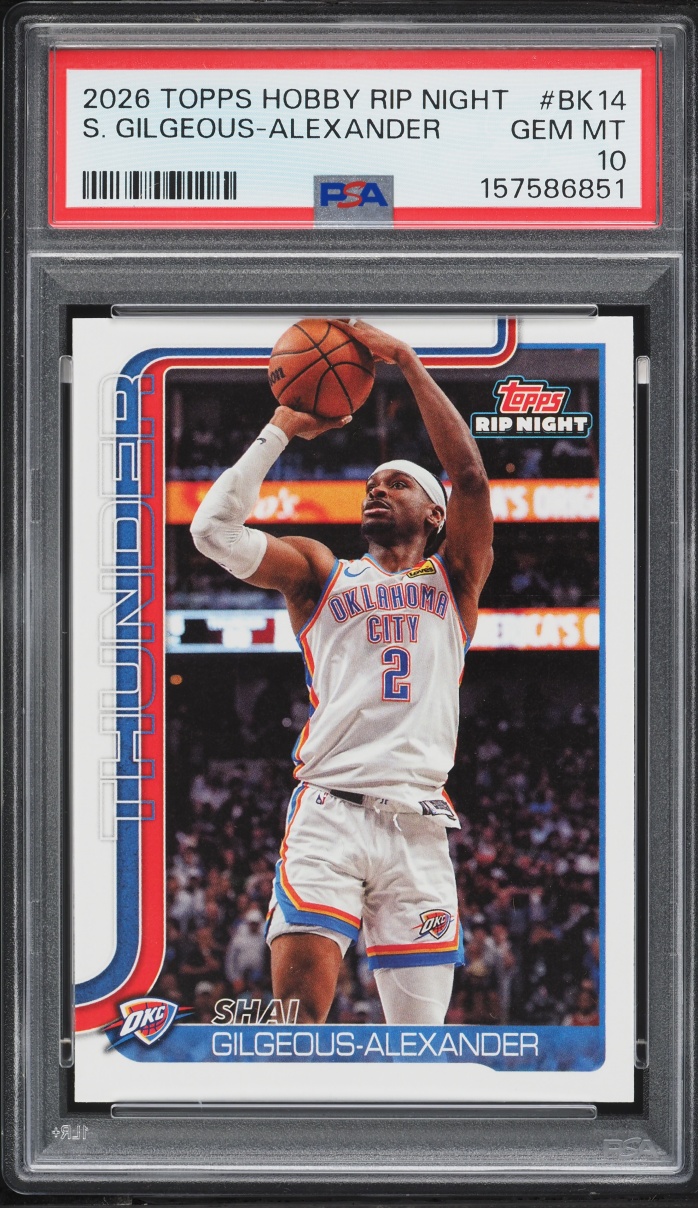 2026 Topps Hobby Rip Night Shai Gilgeous-Alexander #BK14 PSA 10 GEM MINT