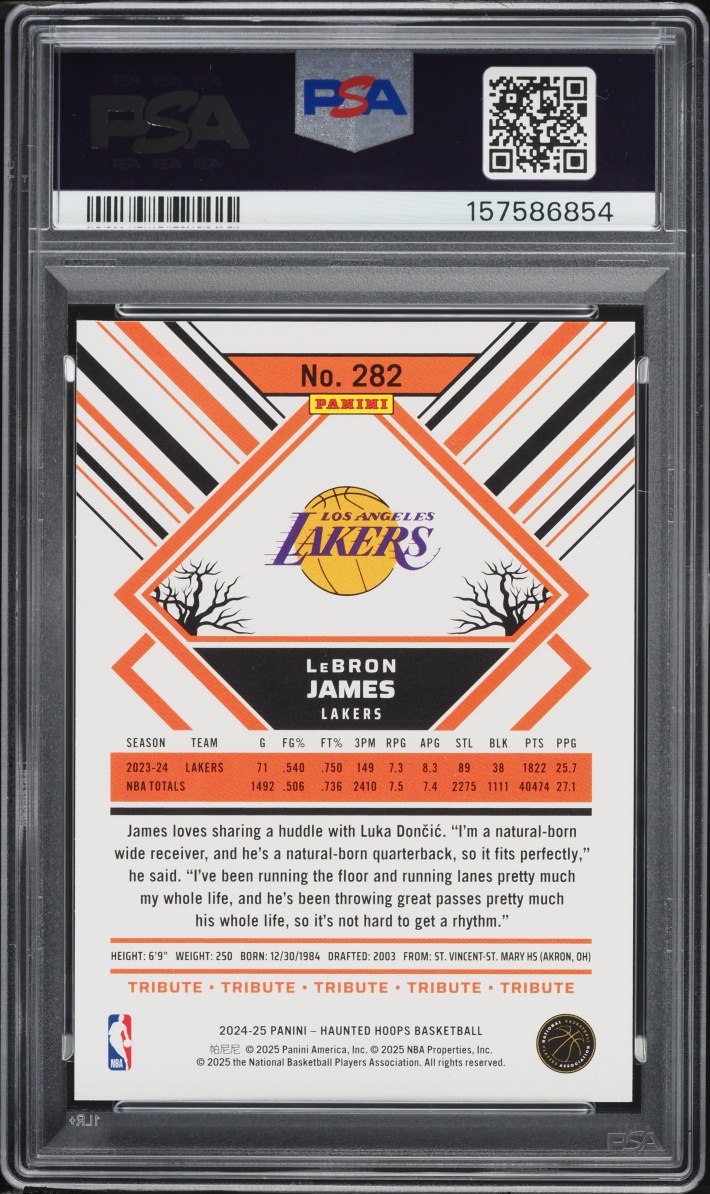 2024 Haunted Hoops LeBron James #282 PSA 9 MINT