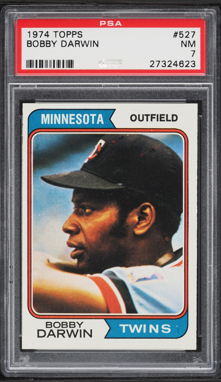 1974 Topps Bobby Darwin #527 PSA 7 NRMT