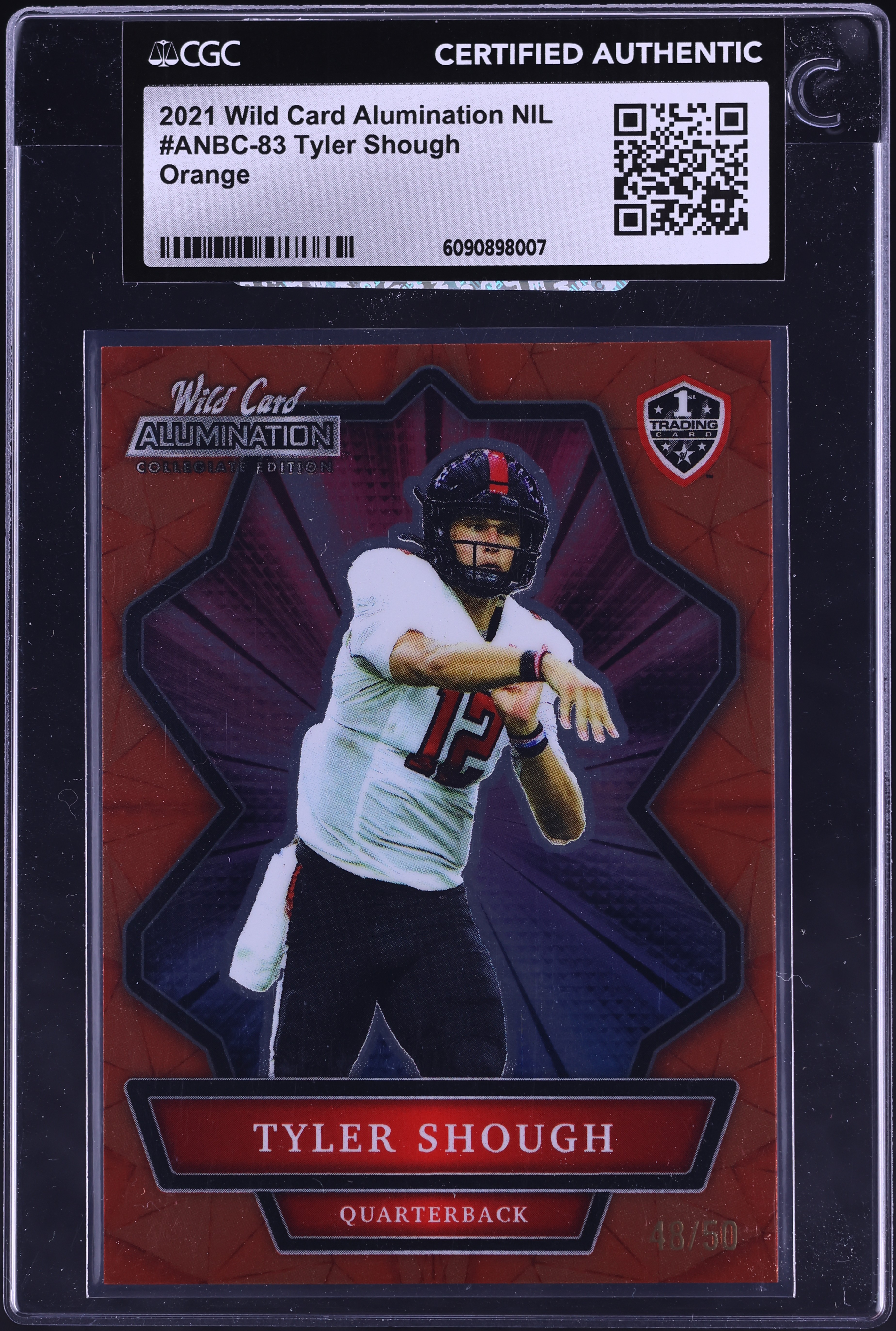 NAILON 本田響矢 トゥインクルカード 2021 Wild Card Alumination NIL Orange Tyler Shough ROOKIE /50