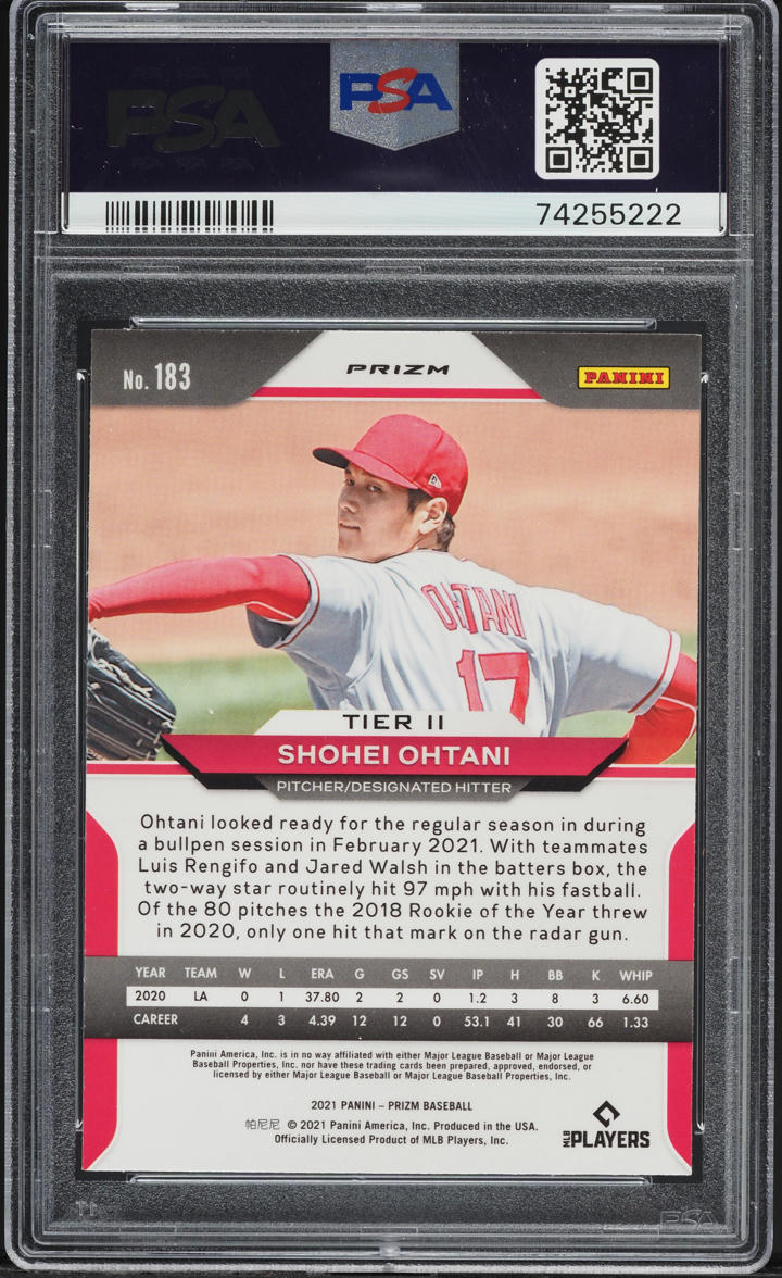 2021 Panini Prizm Teal Wave Shohei Ohtani #183 PSA 10 GEM