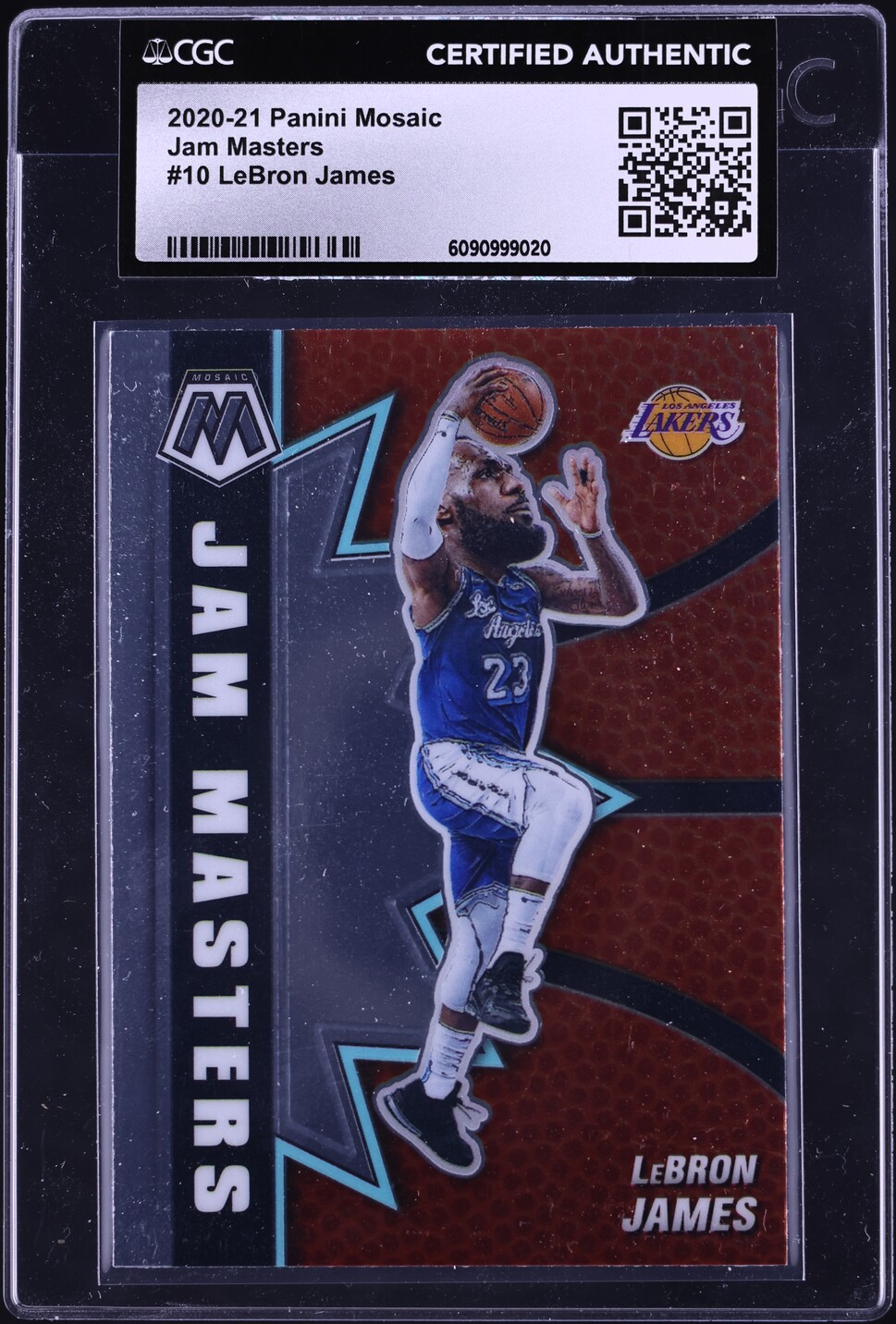 2020 Panini Mosaic Jam Masters LeBron James #10 CGC AUTH