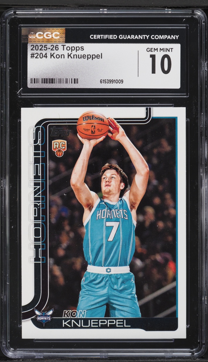 2025 Topps Basketball Kon Knueppel ROOKIE #204 CGC 10 GEM MINT