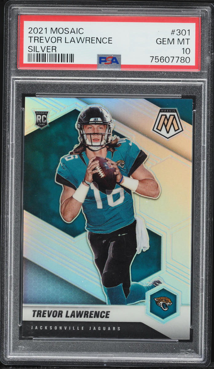 2021 Panini Mosaic Silver Trevor Lawrence ROOKIE #301 PSA 10 GEM MINT