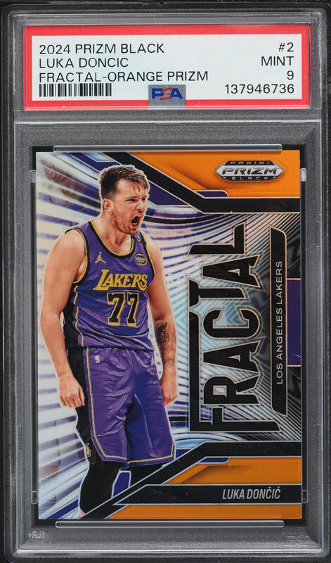2023 Panini Prizm Black Luka Doncic 1/1 #110 PSA 9 MINT on