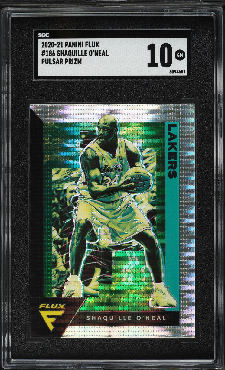 2020 Panini Flux Pulsar Prizm Shaquille O'Neal #186 SGC 10 GEM MINT
