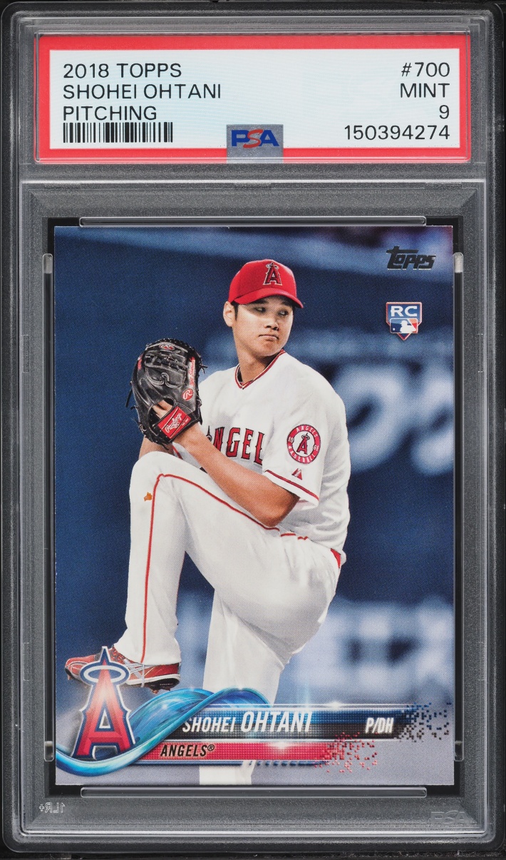 2018 Topps Pitching Shohei Ohtani ROOKIE #700 PSA 9 MINT
