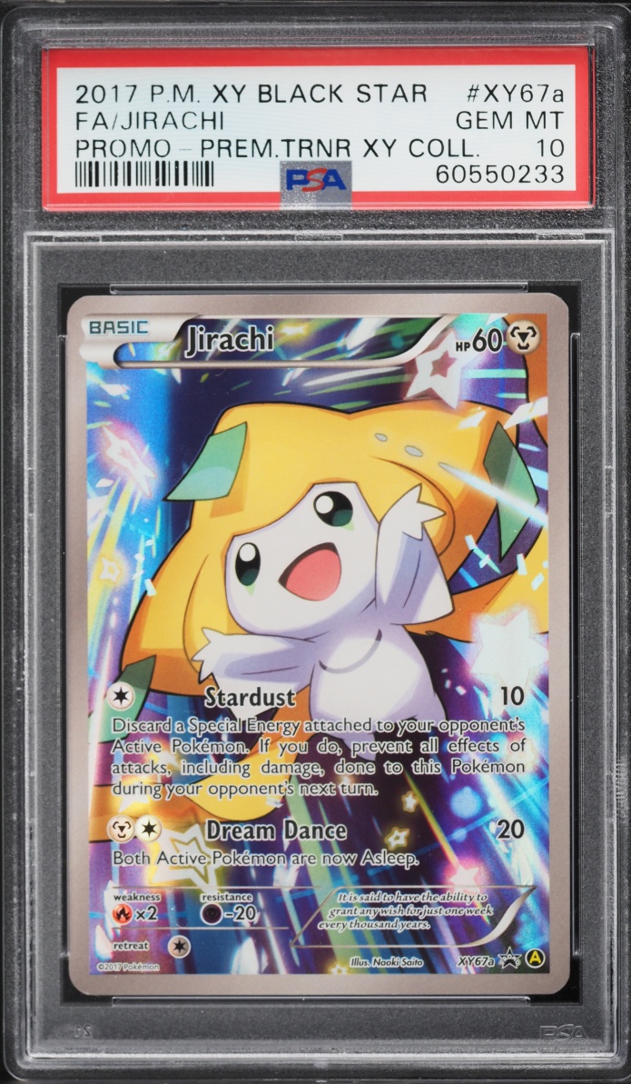 2017 Pokemon XY Promo Premium Trainer Collection Full Art Jirachi #XY67a PSA 10 GEM MINT