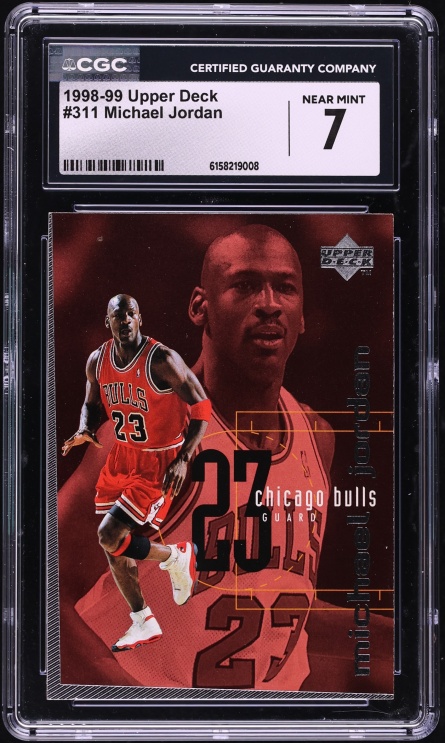 1998 Upper Deck Basketball Michael Jordan #311 CGC 7 NRMT