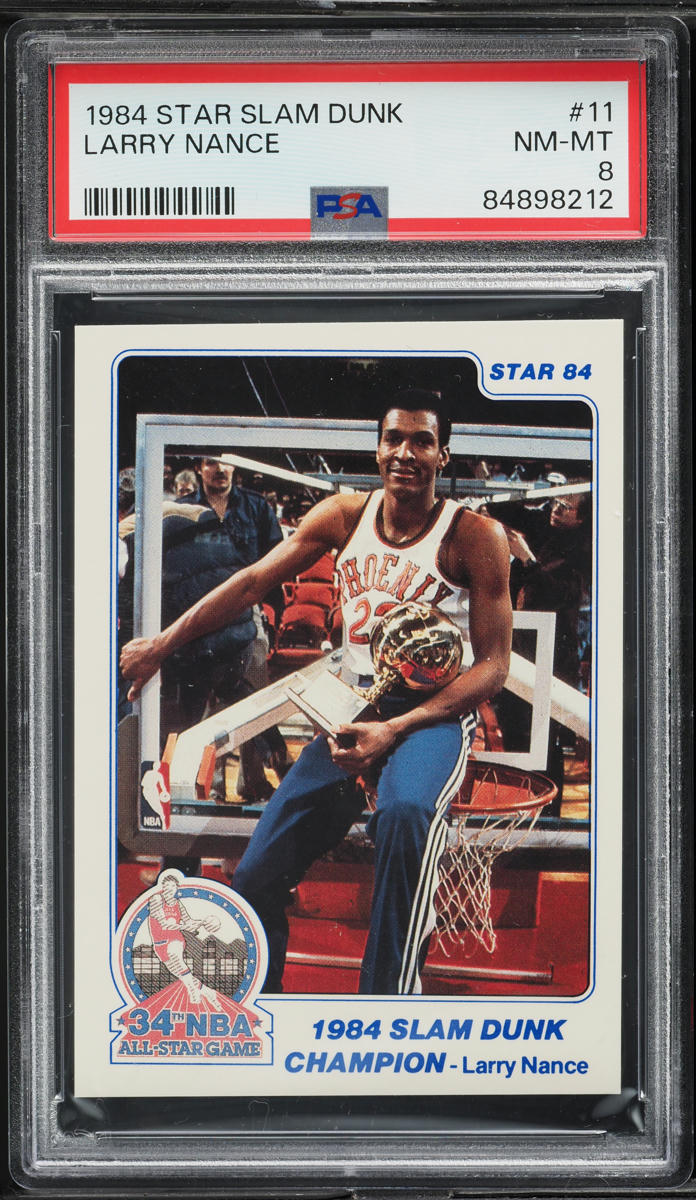 1984 Star Slam Dunk Larry Nance ROOKIE #11 PSA 8 NM-MT