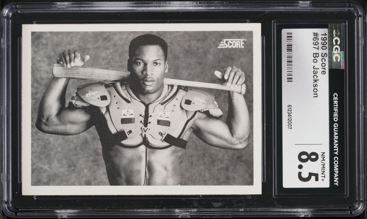 1990 Score Bo Jackson #697 CGC 8.5 NM-MT+