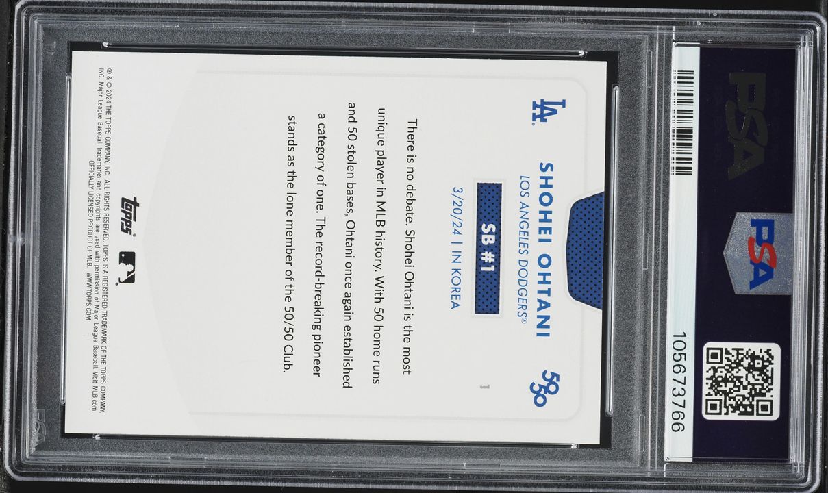 2024 Topps 50/50 Shohei Ohtani #1 PSA 9 MINT