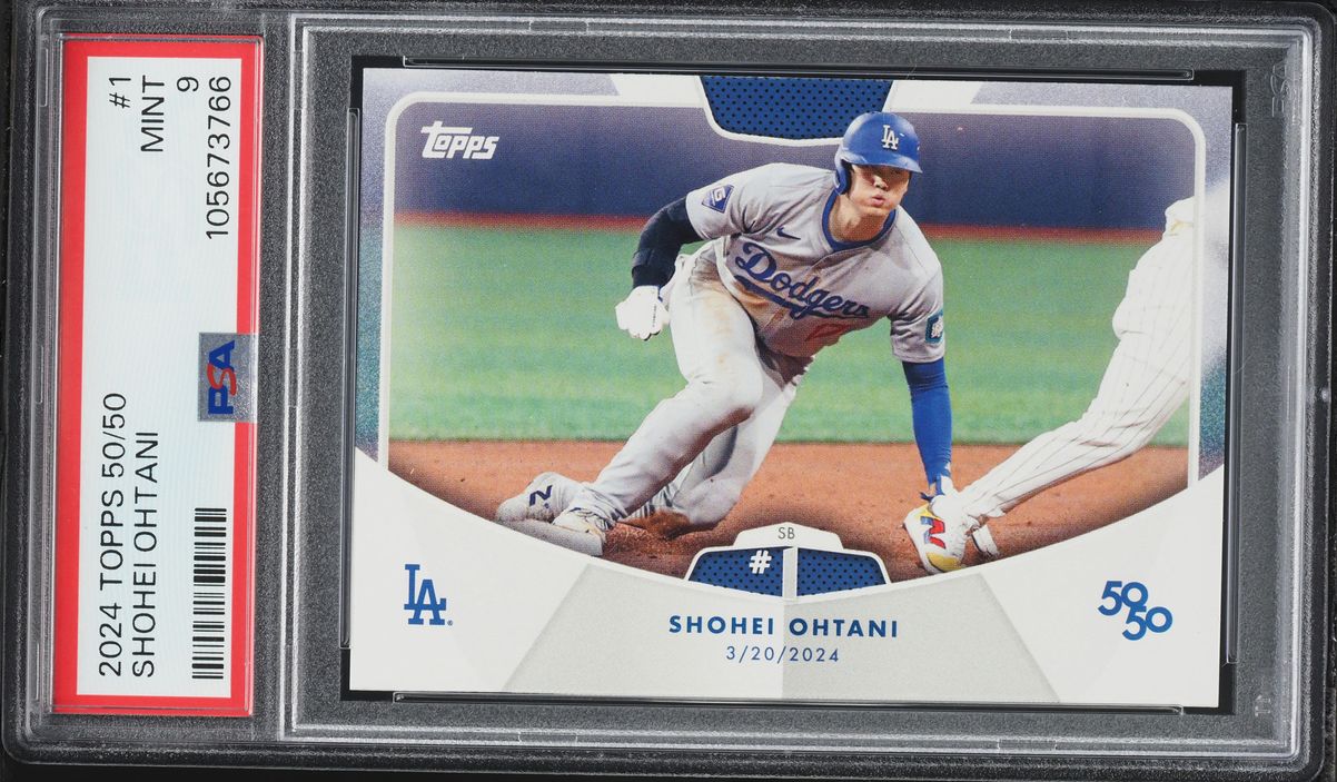 2024 Topps 50/50 Shohei Ohtani #1 PSA 9 MINT