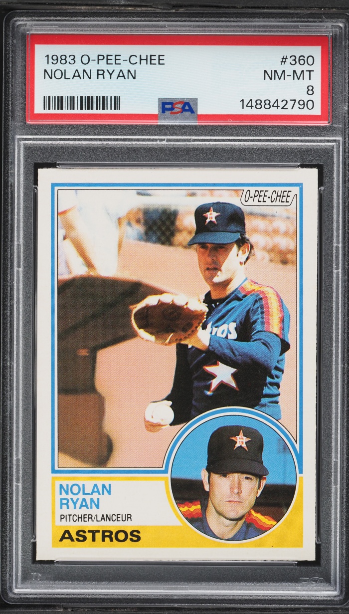 1983 O-Pee-Chee Nolan Ryan #360 PSA 8 NM-MT