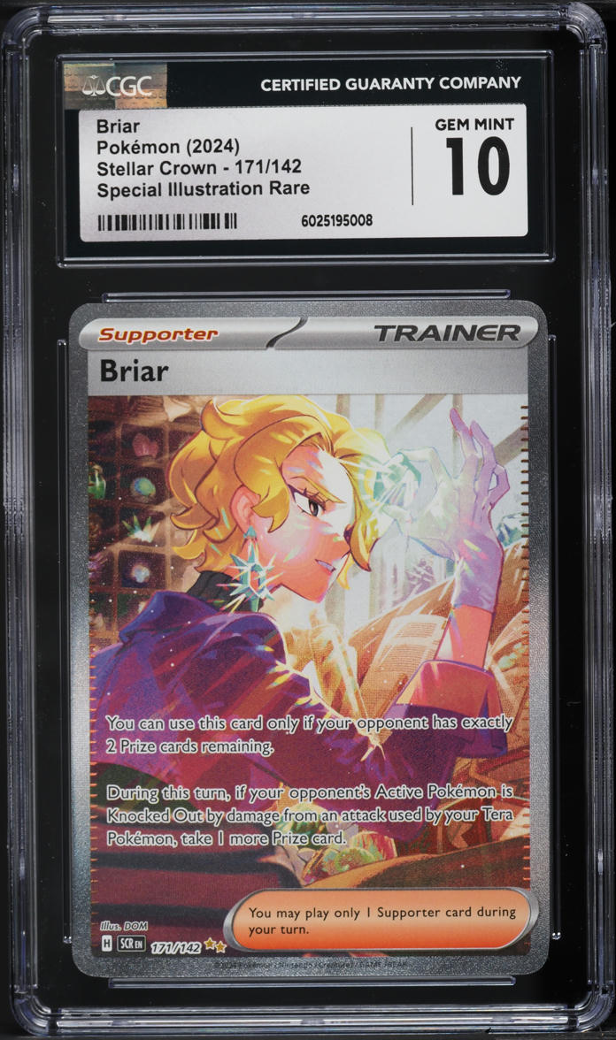 2024 Pokemon Scarlet & Violet Stellar Crown Art Rare Briar #171 CGC 10 GEM MINT - Main Image