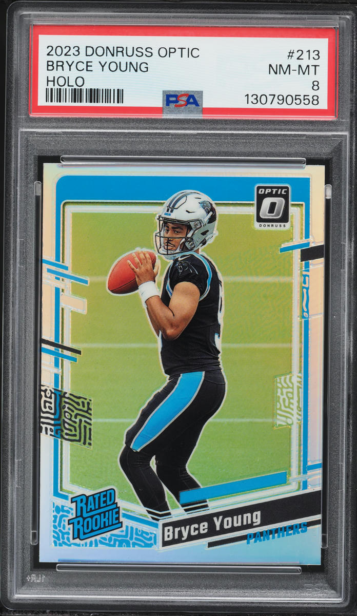 2023 Donruss Optic Holo Bryce Young ROOKIE #213 PSA 8 NM-MT