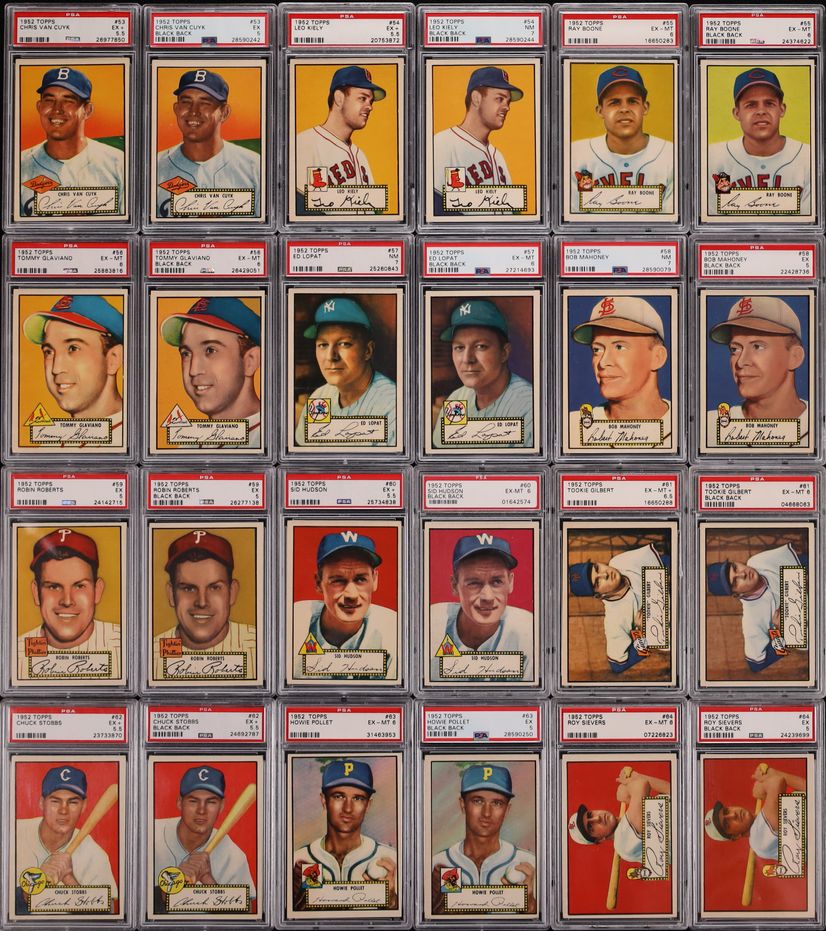 1952 Topps Mid-Grade COMPLETE MASTER SET w/ High-Numbers Mickey Mantle SGC 3.5