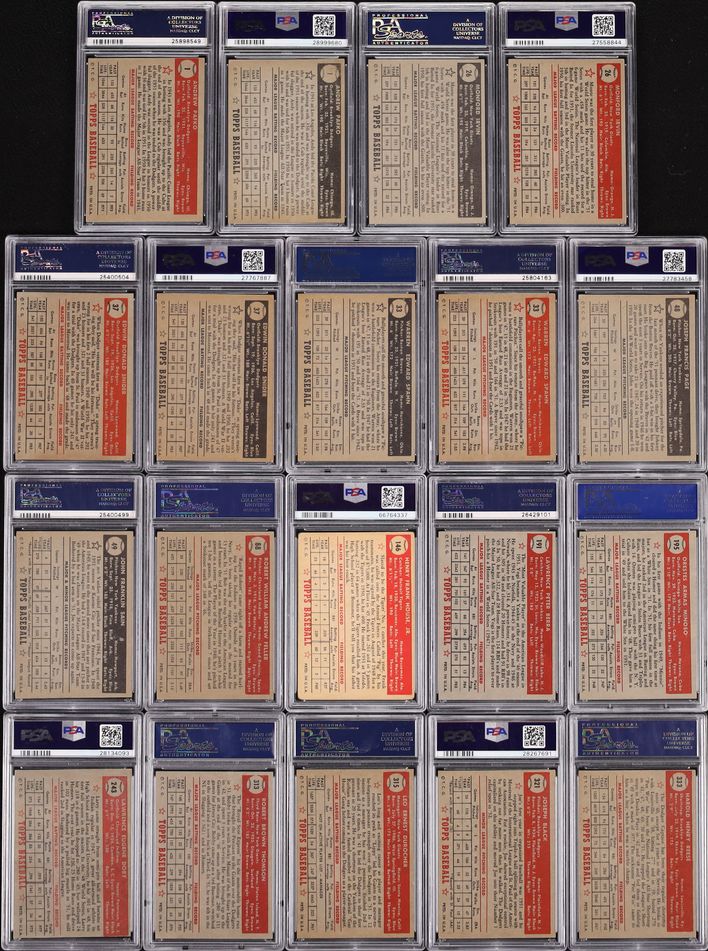 1952 Topps Mid-Grade COMPLETE MASTER SET w/ High-Numbers Mickey Mantle SGC 3.5