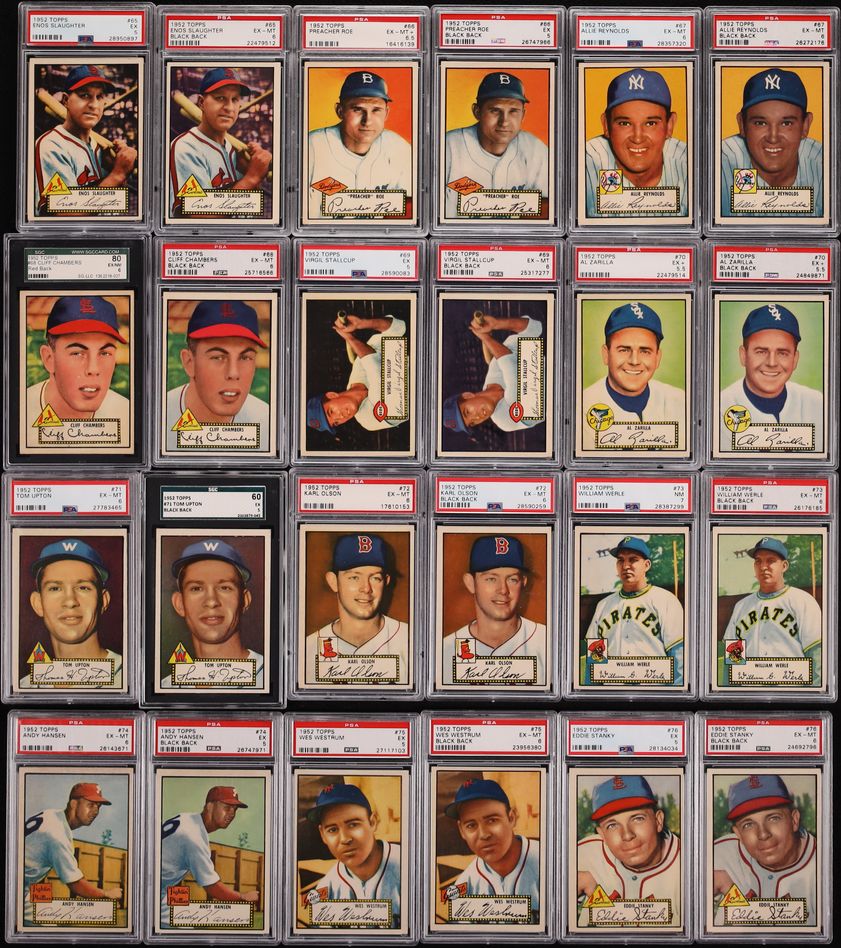 1952 Topps Mid-Grade COMPLETE MASTER SET w/ High-Numbers Mickey Mantle SGC 3.5
