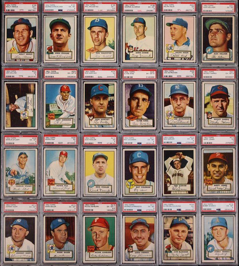1952 Topps Mid-Grade COMPLETE MASTER SET w/ High-Numbers Mickey Mantle SGC 3.5