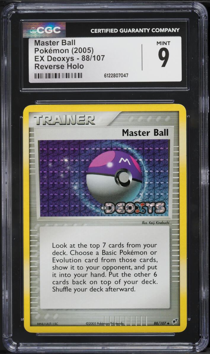 2005 Pokemon EX Deoxys Reverse Holo Master Ball #88 CGC 9 MINT
