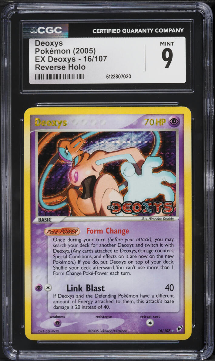 2005 Pokemon EX Deoxys Reverse Holo Deoxys #16 CGC 9 MINT