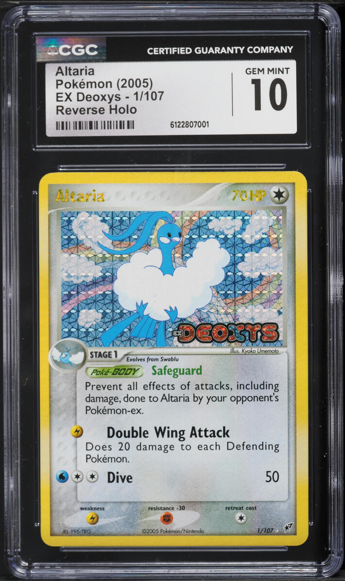 2005 Pokemon EX Deoxys Reverse Holo Altaria #1 CGC 10 GEM MINT