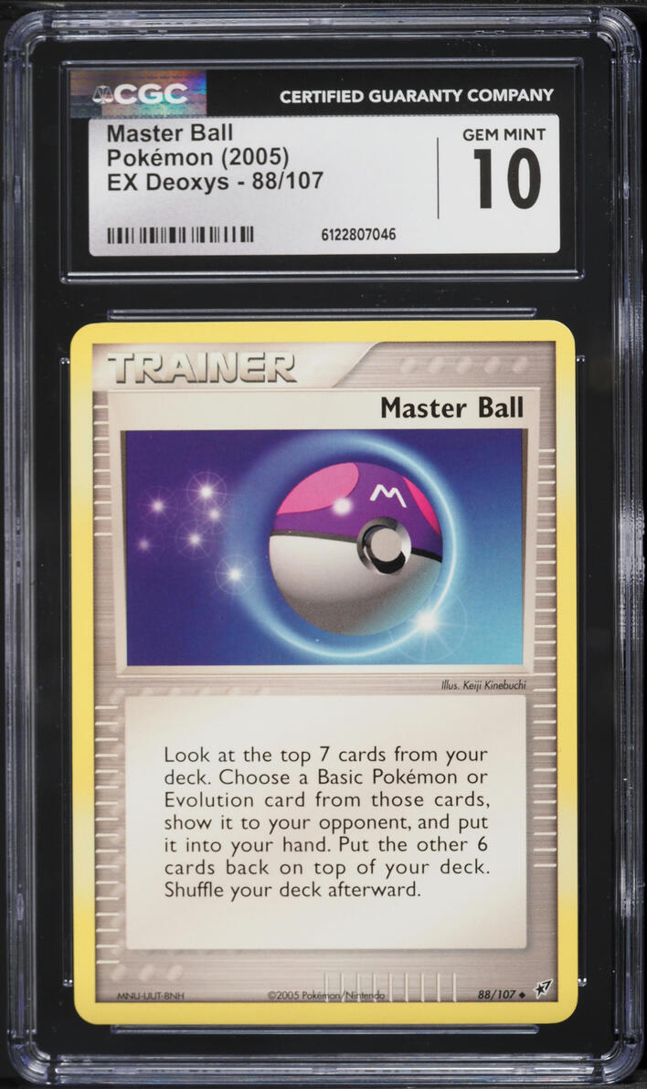 2005 Pokemon EX Deoxys Master Ball #88 CGC 10 GEM MINT