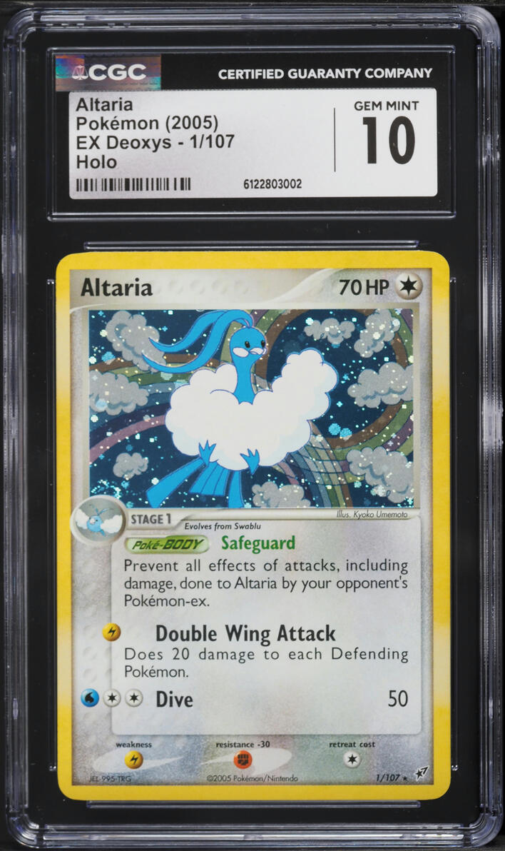 2005 Pokemon EX Deoxys Holo Altaria #1 CGC 10 GEM MINT