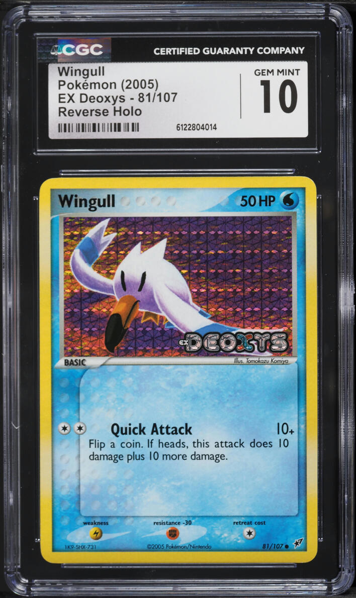 2005 Pokemon EX Deoxys Reverse Holo Wingull #81 CGC 10 GEM MINT
