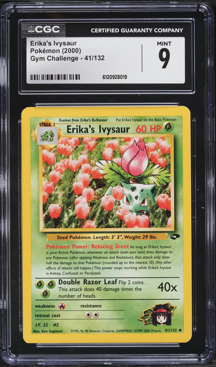 2000 Pokemon Gym Challenge Erika's Ivysaur #41 CGC 9 MINT