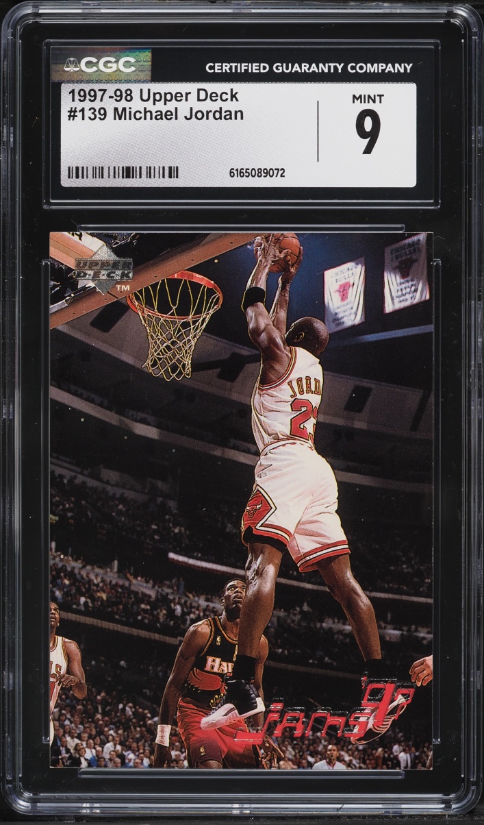 1997 Upper Deck Basketball Michael Jordan #139 CGC 9 MINT