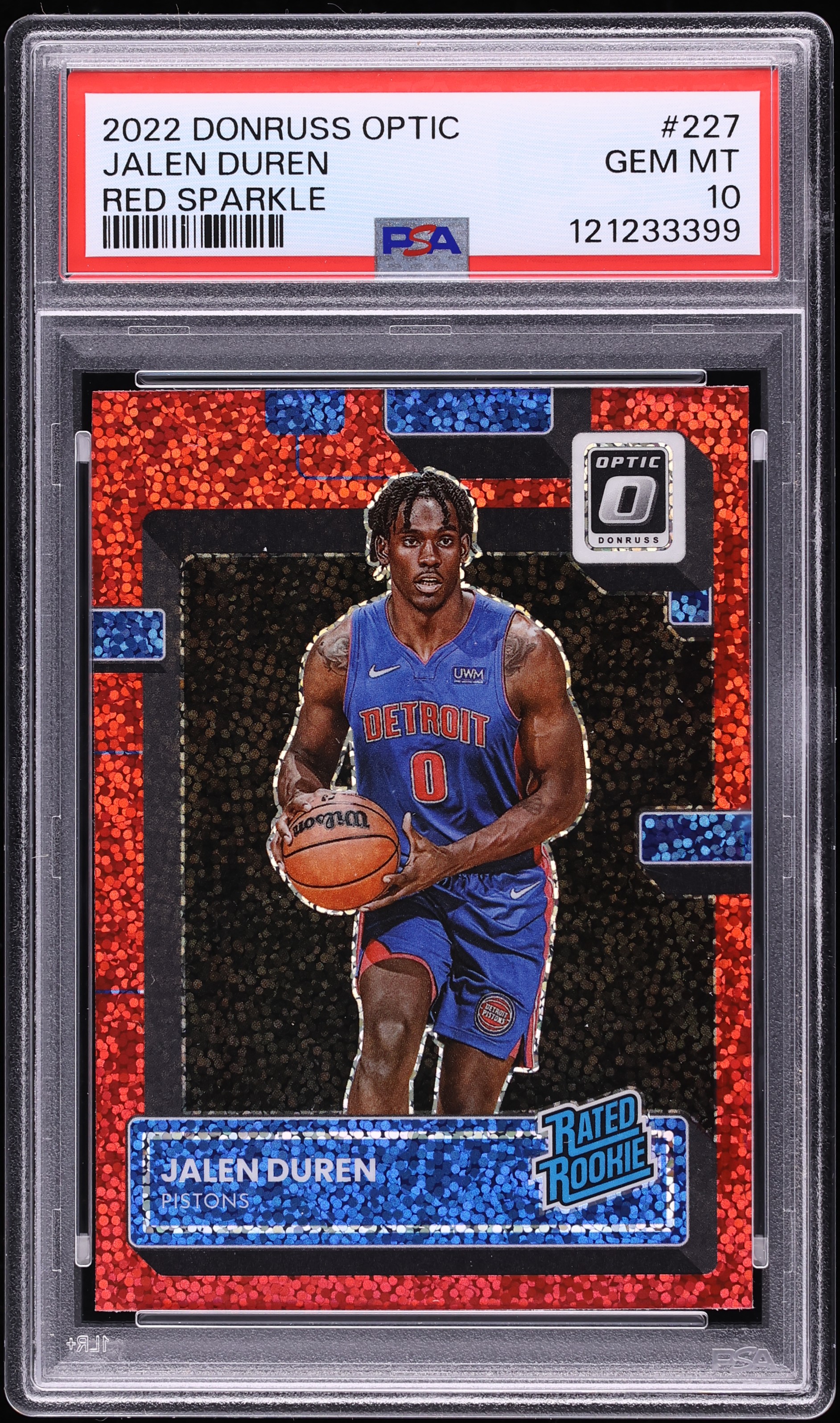 その他 JALEN DUREN SPECTRA RADIANT PSA9 AUTO 2022-23 Panini Spectra JALEN DUREN ROOKIE AUTO PATCH RPA