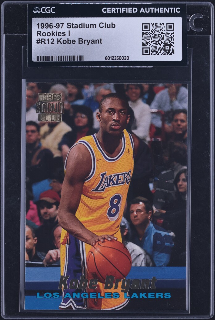 1996 Stadium Club Rookies I Kobe Bryant ROOKIE #R12 CGC AUTH