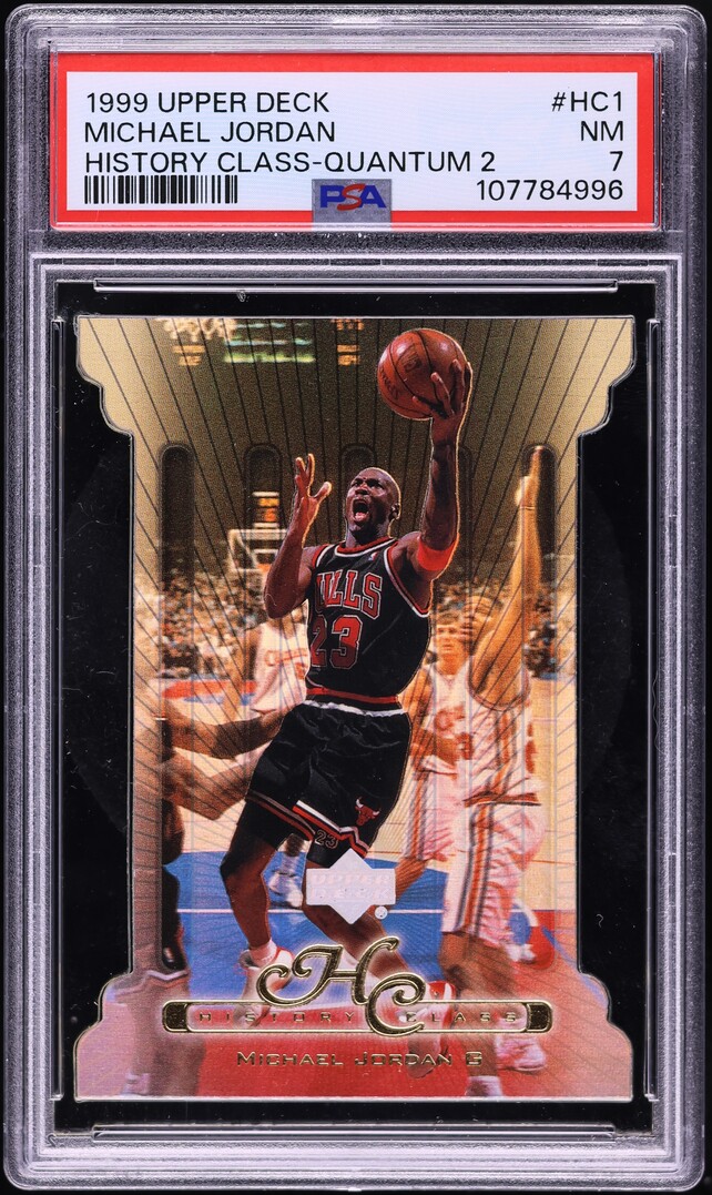 1999 Upper Deck History Class Quantum 2 Die-cut Michael Jordan /25 #HC1 PSA 7