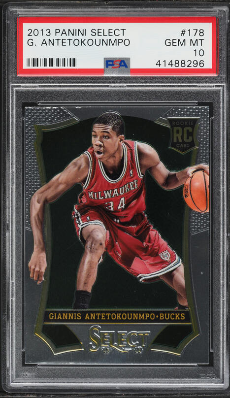2013 Select Basketball Giannis Antetokounmpo ROOKIE #178 PSA 10