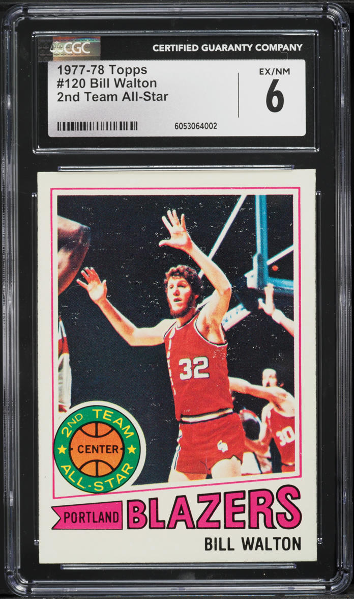 1977 Topps 2nd Team All-Star Bill Walton #120 CGC 6 EXMT