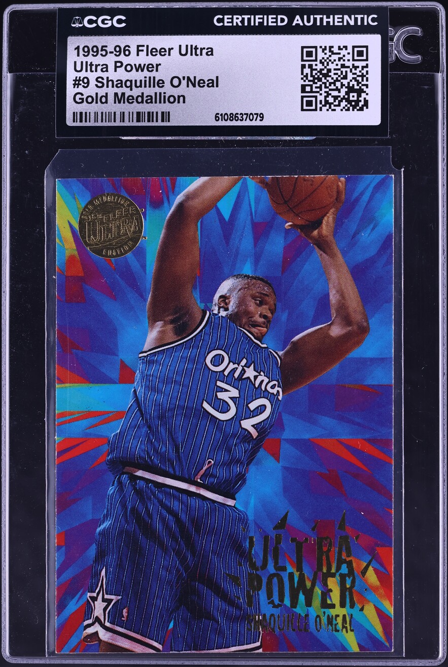 1995 Ultra Power Gold Medallion Shaquille O'Neal #9 CGC AUTH