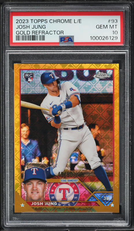 2023 Bowman Chrome Mega Box ROY Favorites Orange Josh Jung ROOKIE