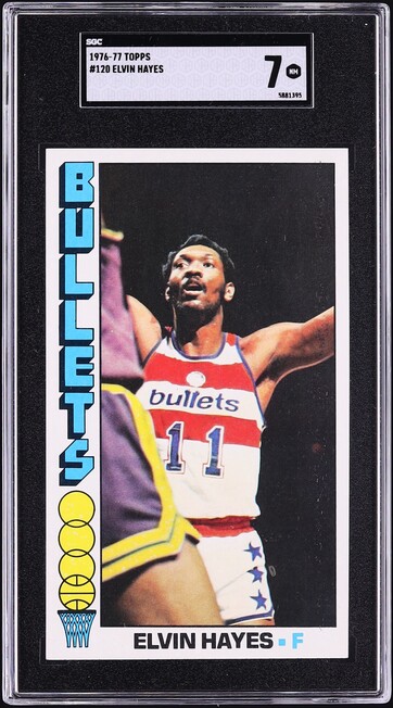 1976 Topps Basketball Elvin Hayes #120 SGC 7 NRMT