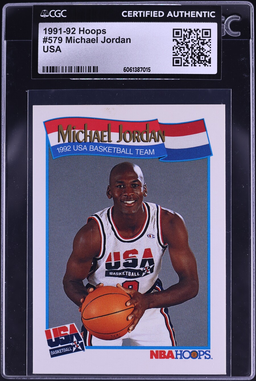 1991 Hoops USA Michael Jordan #579 CGC AUTH