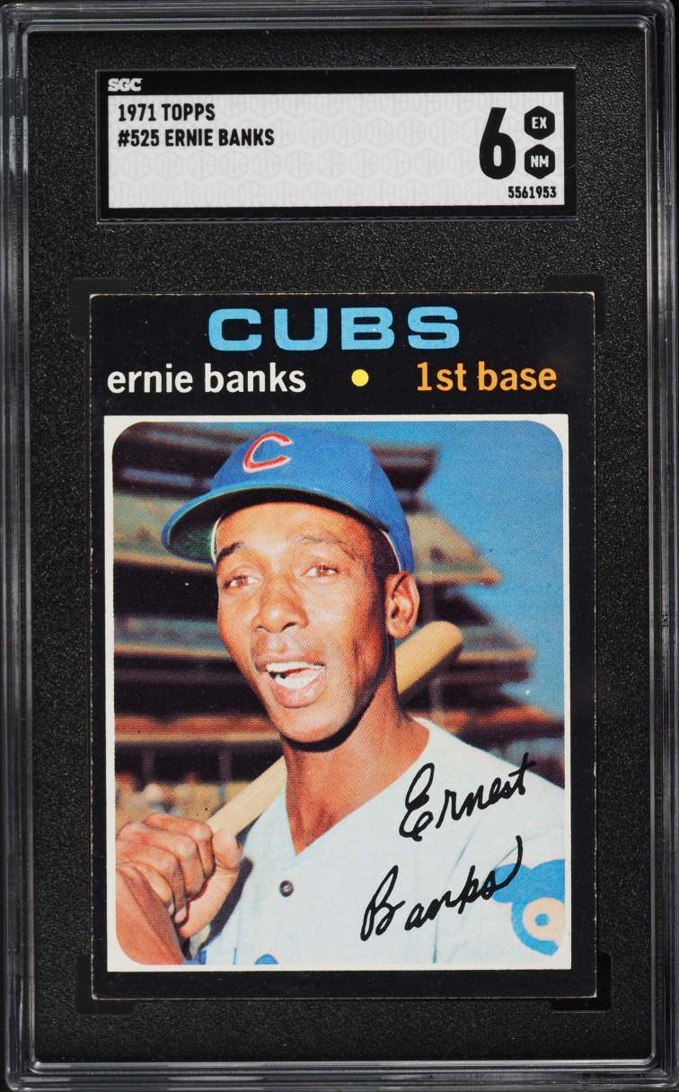 1971 Topps Ernie Banks #525 SGC 6 EXMT