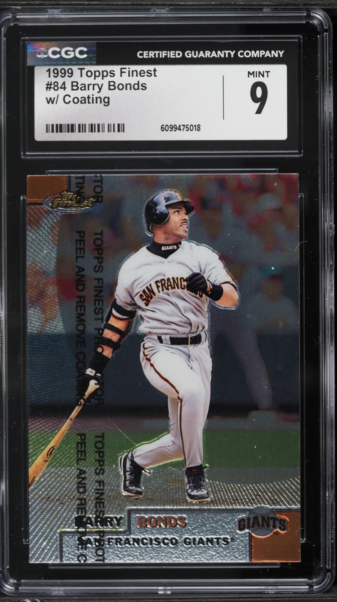 1999 Finest w/ Coating Barry Bonds #84 CGC 9 MINT