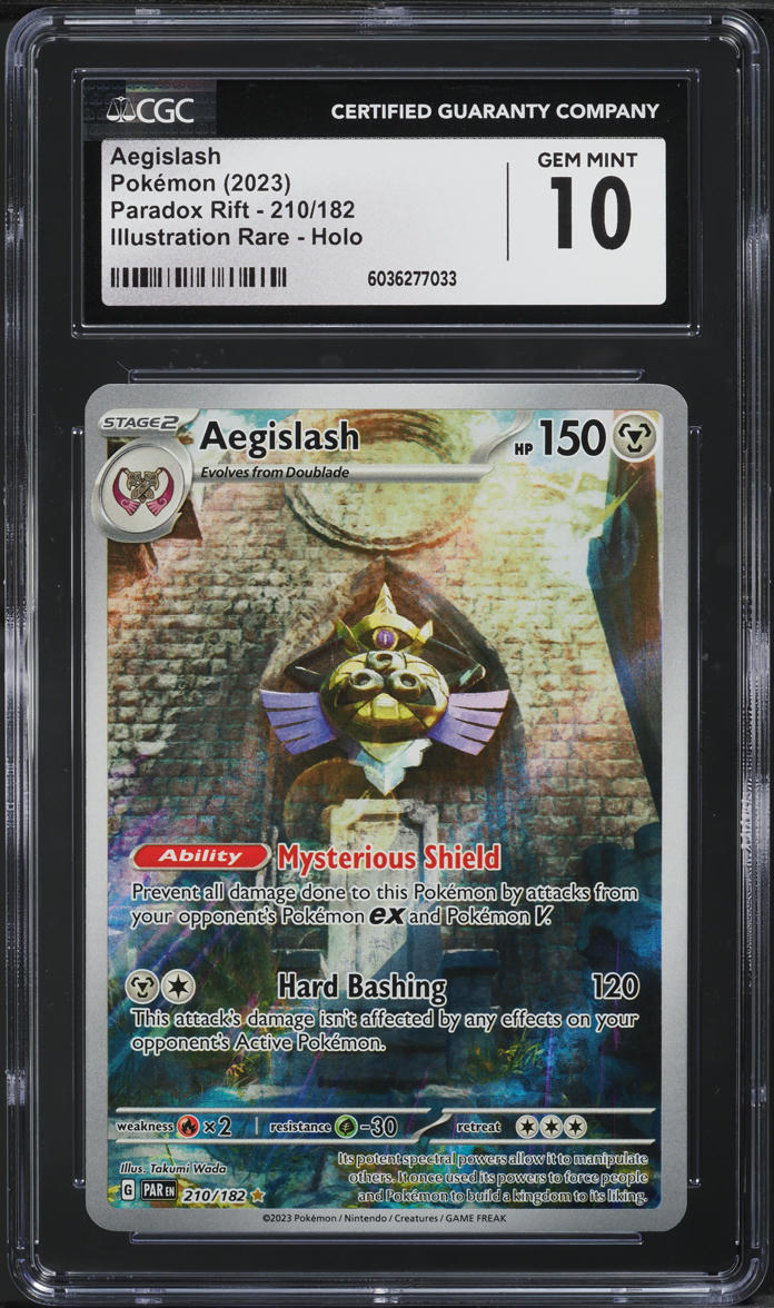 2023 Pokemon Scarlet & Violet Paradox Rift IR Aegislash #210 CGC 10 GEM MINT