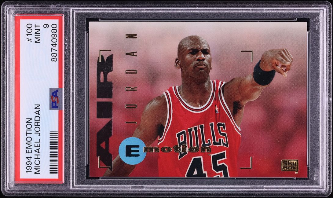1994 Skybox Emotion Michael Jordan #100 PSA 9 MINT